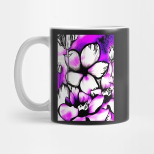 EYECATCHING STUNNING PINK AND BLACK FLORAL PRINT Mug